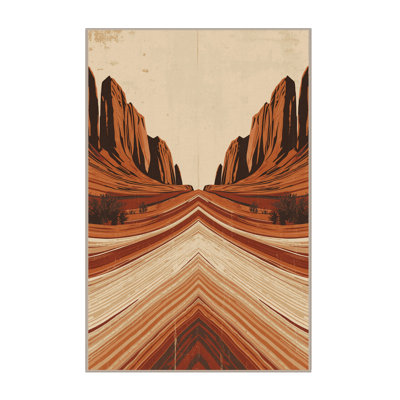 Tapis moelleux moelleux à l'allure rustique et rustique en brun - beige