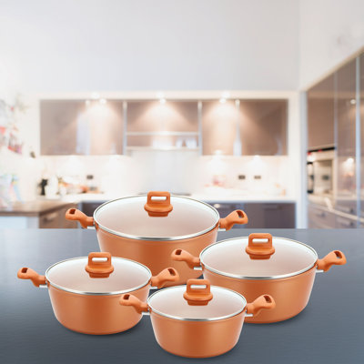 ZOYA 8 - Piece Non-Stick Cookware Set