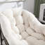 Fauteuil inclinable blanc à bascule, confortable pour la véranda, le jardin, le fauteuil d'extérieur blanc, le patio