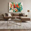 Art mural hawaïen aras brun-341803173