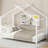 Metal House Platform Bed-1119487396