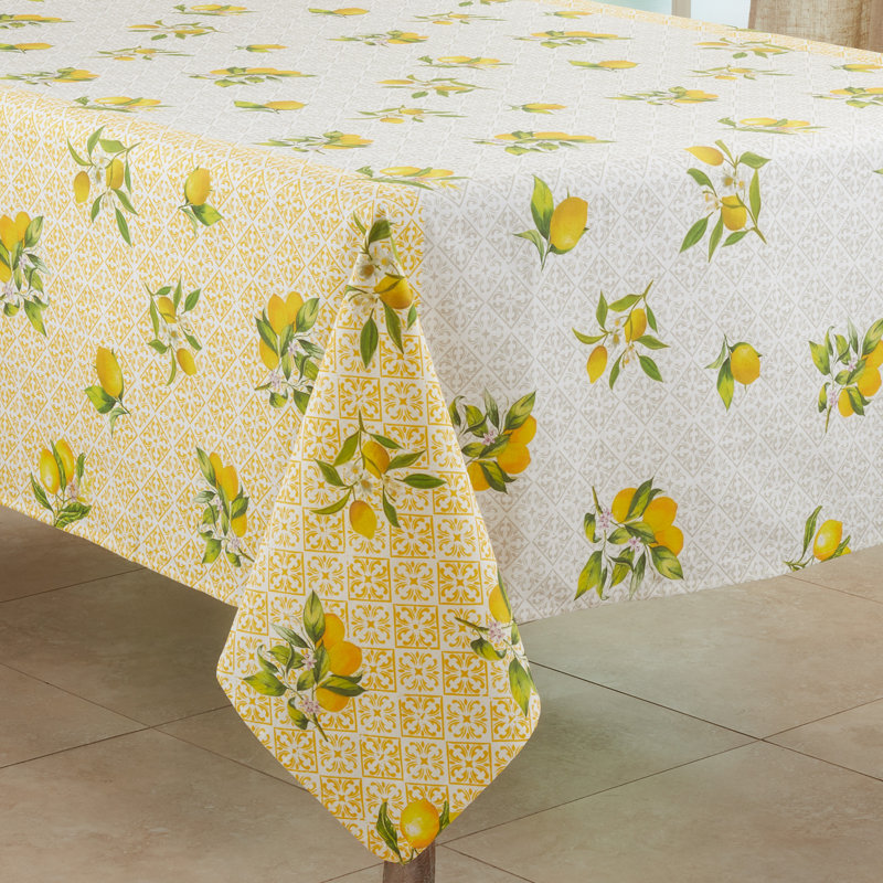Square Geometric 100% Cotton Tablecloth