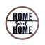 Signe en bois / métal «Home Sweet»