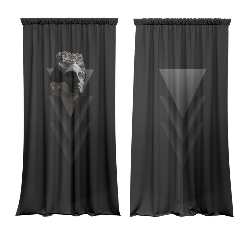 Blackout Curtain Panel Pair, 148 W x 250 D cm
