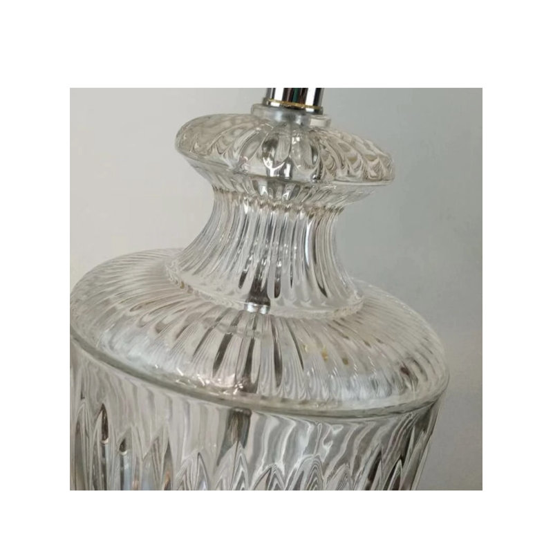 Lampe de table en verre