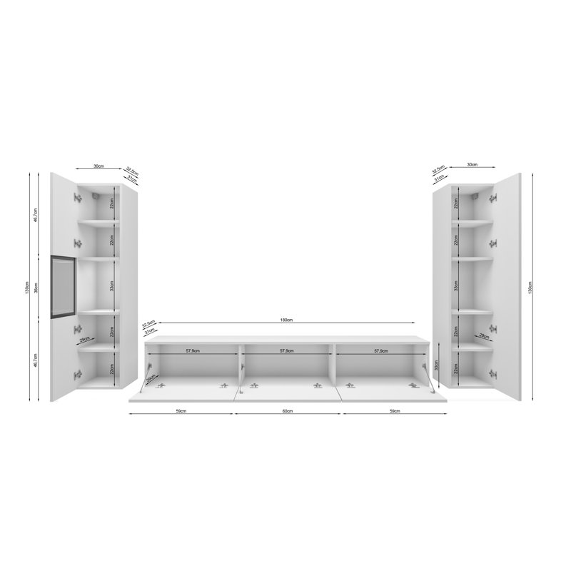 Wallunit Set 3 Pcs.