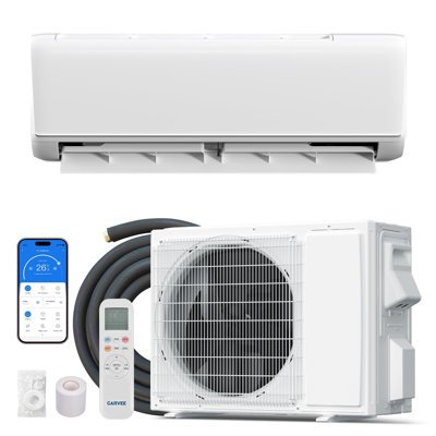 12000 BTU Ductless Mini Split AC & Heat Pump, 22 SEER2, 115V, Built-in 2.0 WiFi, Alexa & GGLE Home Compatible, Ultra Quiet Unit for Spaces up to 750 Sq.ft