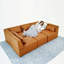 Canapé modulaire en cuir Reno