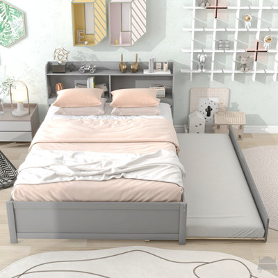 Full Bed With Trundle,Bookcase