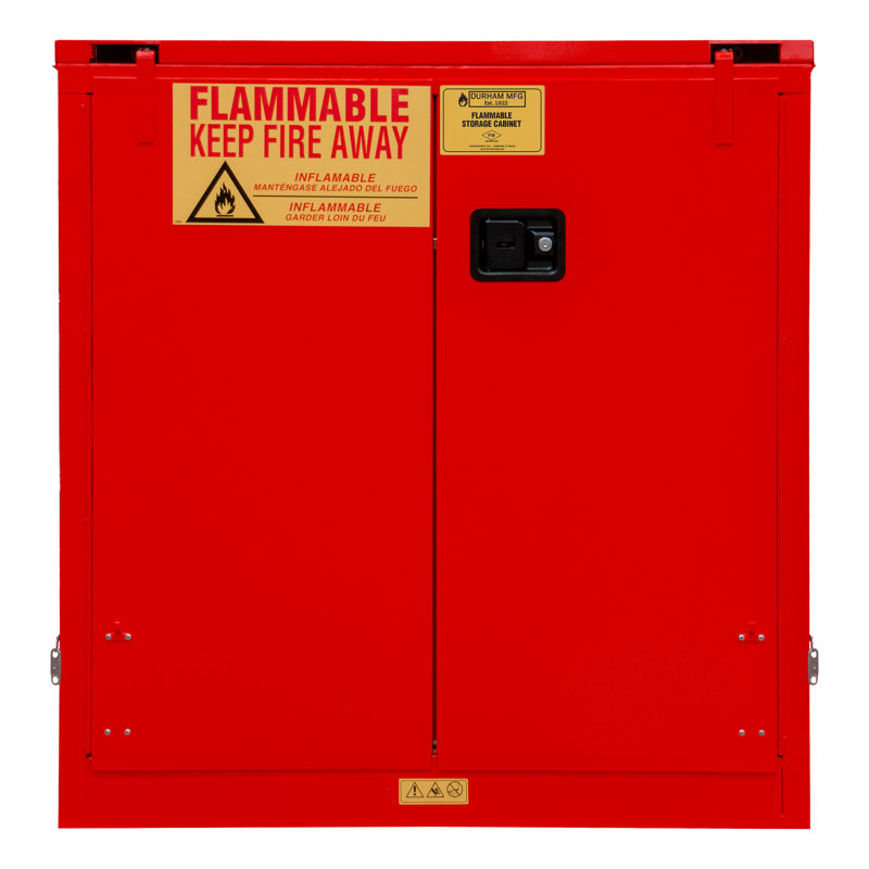 Cabinet de rangement inflammable saxicola, Fermeture automatique