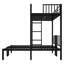 Lit superposé triple en métal pour enfants avec design détachable