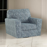 Aurimas Upholstered Swivel Armchair