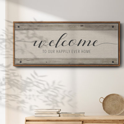 Happily Home - toile encadrée