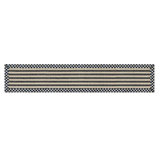 Herringbone Cotton and Wool Striped Area Rug