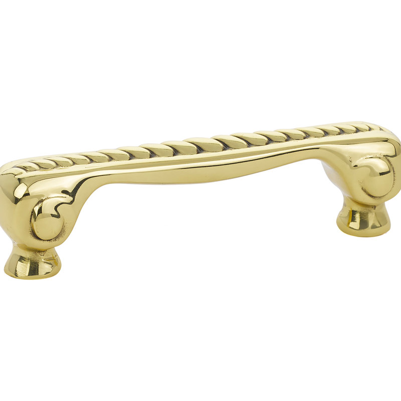 Rope Arch Pull, 3.5", Polished Brass