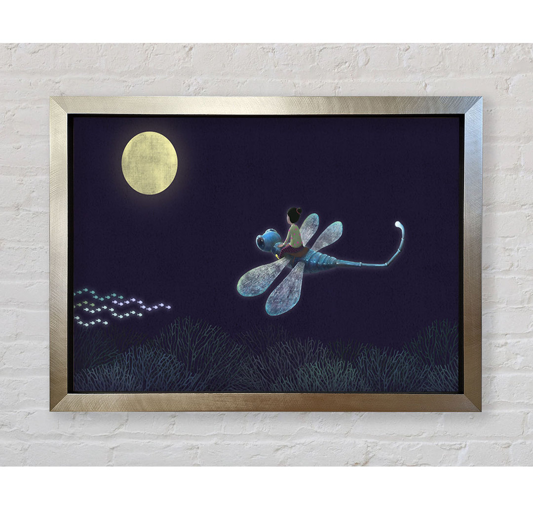 Riding On The Dragonfly - Einzelner Bilderrahmen Kunstdrucke