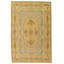 Savonnerie Wool Oriental Area Rug in Beige