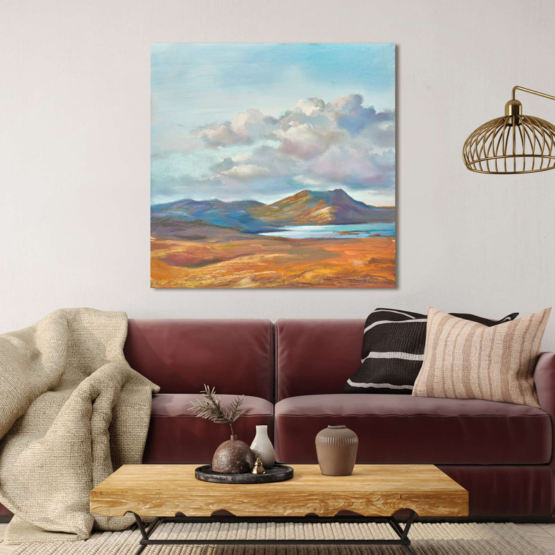 Landscape Painting: You And Me And A Cloud Or 2 by Nel Whatmore - Wrapped Canvas Print, 70cm H x 70cm W