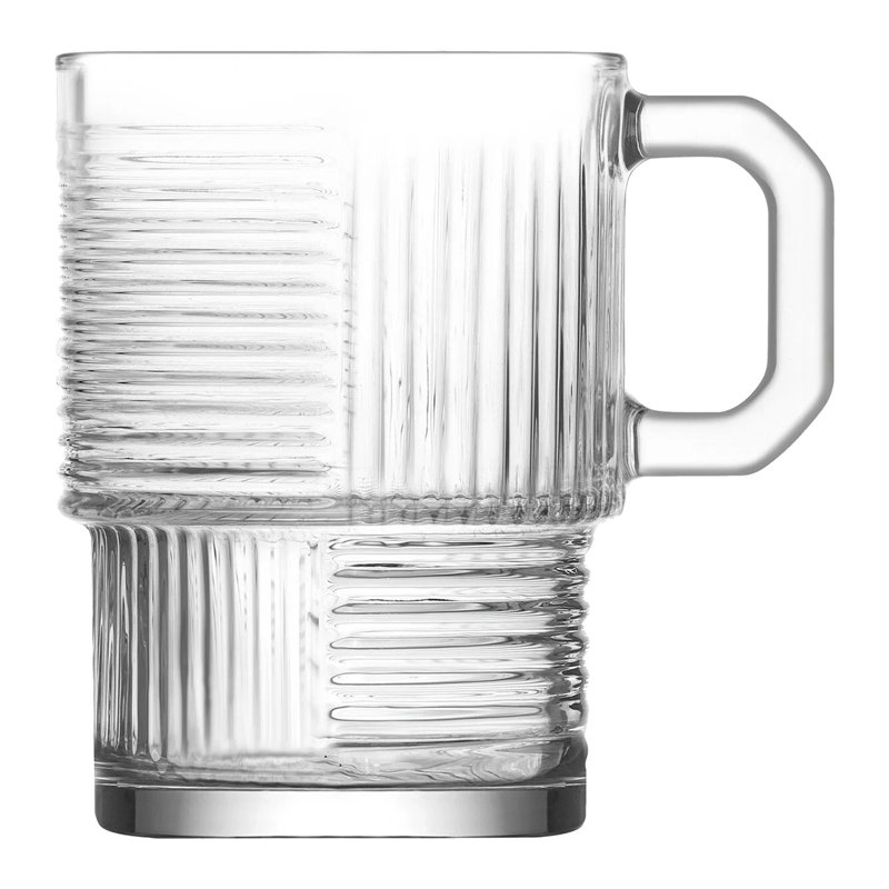 Helen Stacking Glass Coffee Cups - 270ml