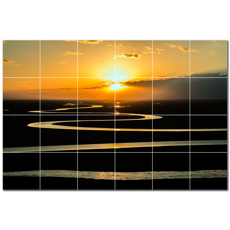 Panneau décoratif en céramique satinée 6 po x 6 po