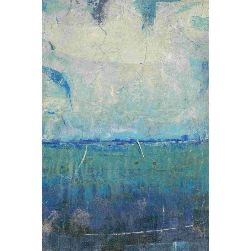 Mouvement bleu I, H 12 po x l 8 po