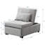 Lit pliant gris - polyvalent pour différentes scènes. Économiseur d'espace et d'utilisation. Peut être utilisé comme table à thé, fauteuil, lit simple. Conception ergonomique. Matériau en velours. Limitation de poids de 264 lb. 39,27 po-911560825