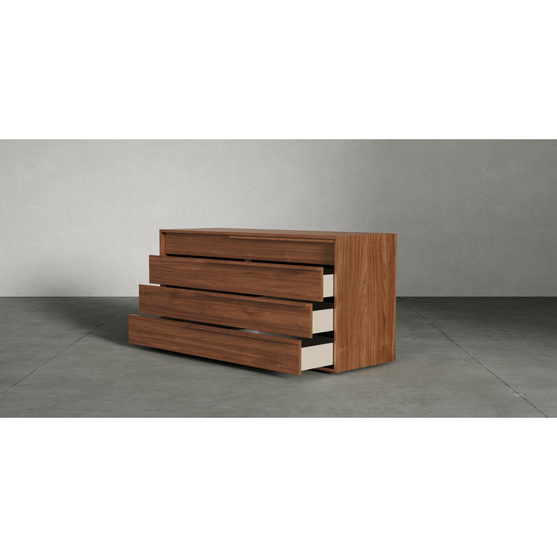 Jane 4 Drawer Dresser, Walnut