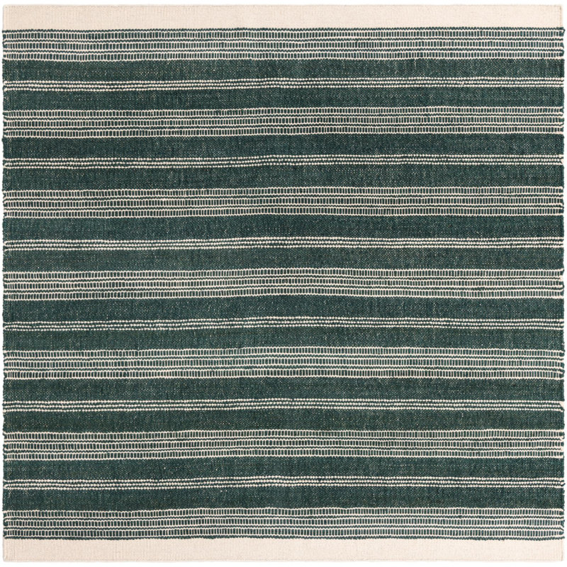 Aurimas Striped Indoor Rug, Square 10'