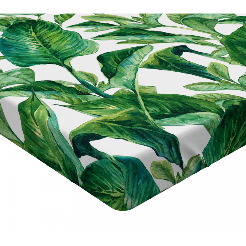 Microfiber Floral Fitted Sheet, Full Fitted Sheet