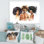 Portraits de mode afro-américaine - Peinture sur toile