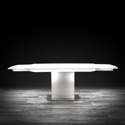 Romeo Matt White Extension Table