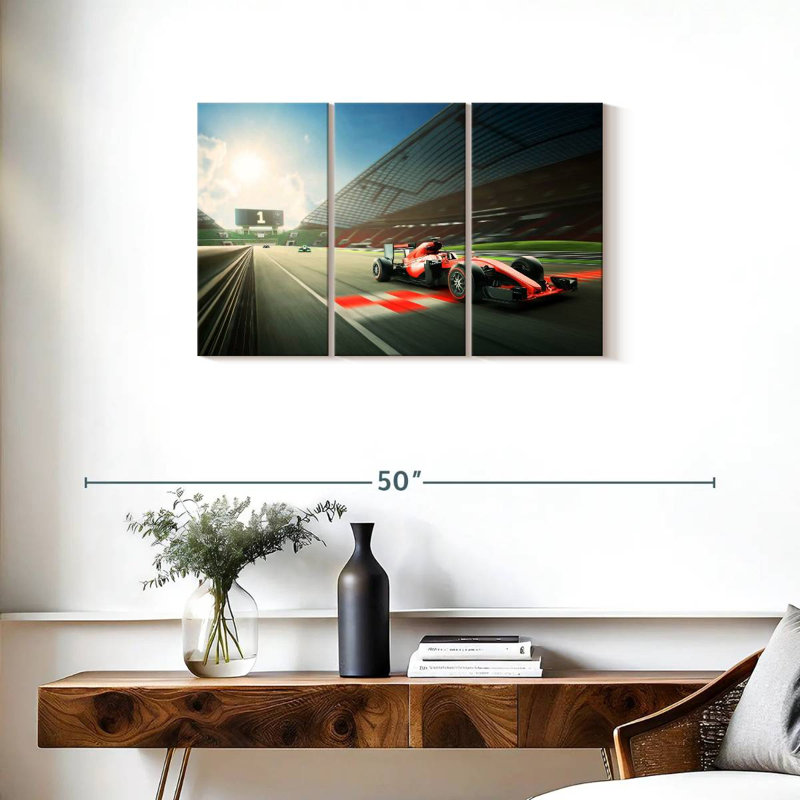 Mehar Formula One Race, 20" H x 33" W