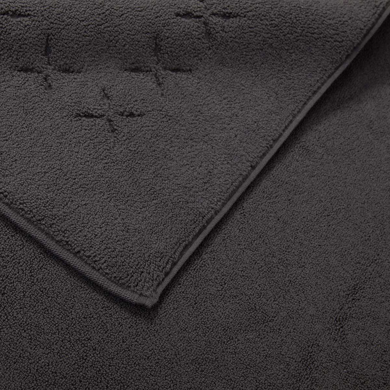 Nature Geometric Bath Mat, Ardoise