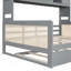 Lit de jour en bois pleine grandeur avec lit gigogne simple, armoire et tablette tout-en-un-588729352