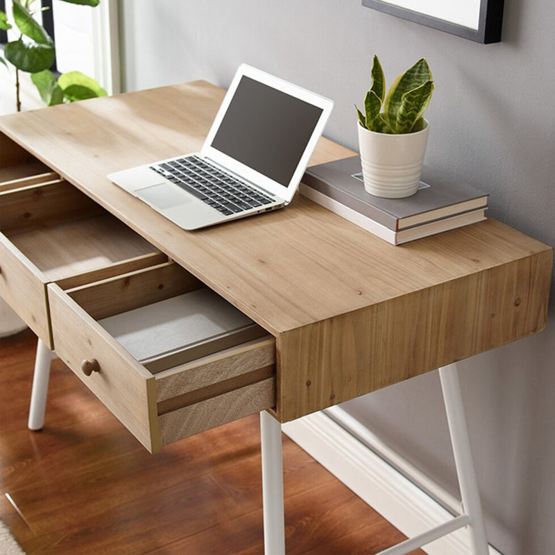Console Nordic Minimalist, H 29,5 po x l 55,1 po x P 23,6 po, Blanc
