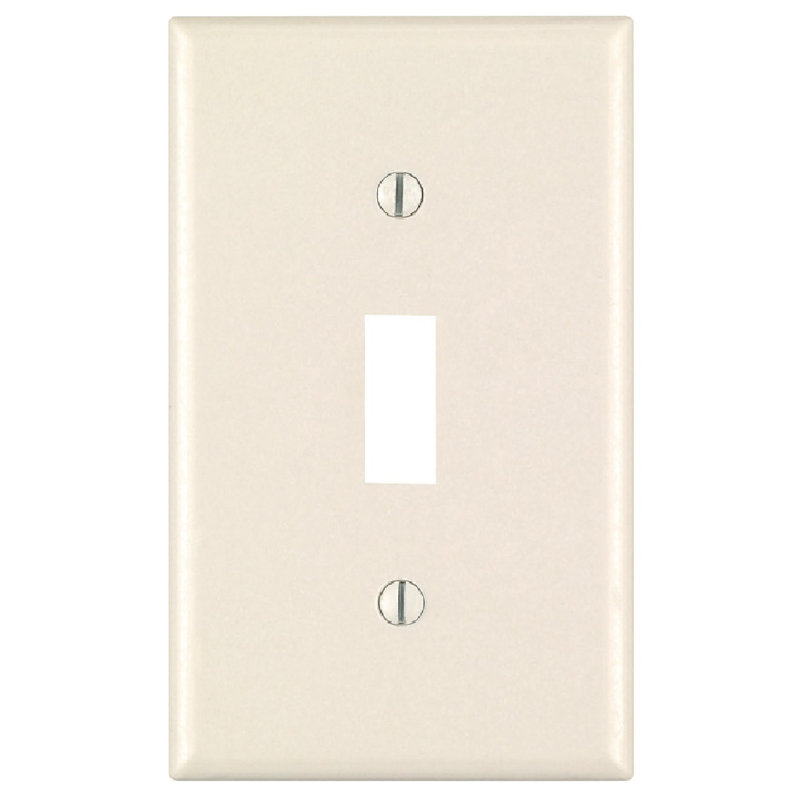 Plaque murale à interrupteur à levier 1 lumière Leviton, Amande, H 5 po x l 3 po x P 5 po