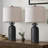 Anazagene 24" H Dimmable Ceramic Table Lamp Set with Linen Drum Shades-819782917