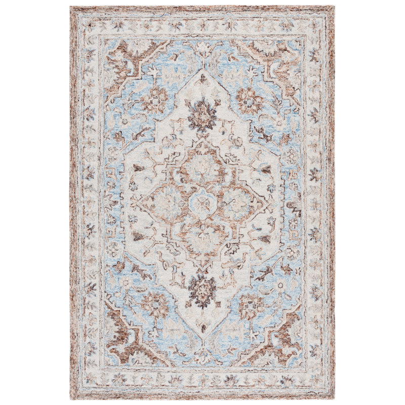 Metro 755 Hand Tufted 80% Wool; 20% Cotton Oriental Rug, Rectangle 4' x 6'