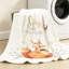 Jeté transparent en flanelle molletonnée ultra douce, impression bohémienne mignonne aquarelle-130070207