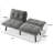 Grey Convertible Folding Modern sofa Bed
