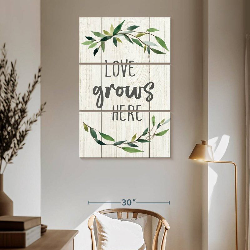 Kema Love Grows Here II Wall Sign
