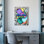 «Mind Your Vibes», ensemble de 1 reproduction d'art sur toile tendue
