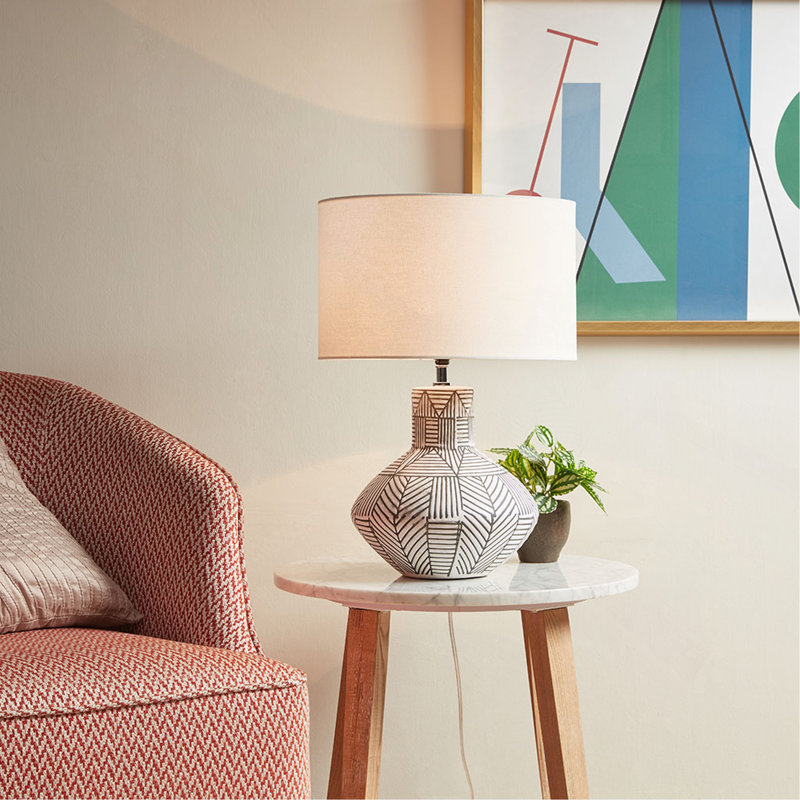 Boho Ceramic Table Lamp