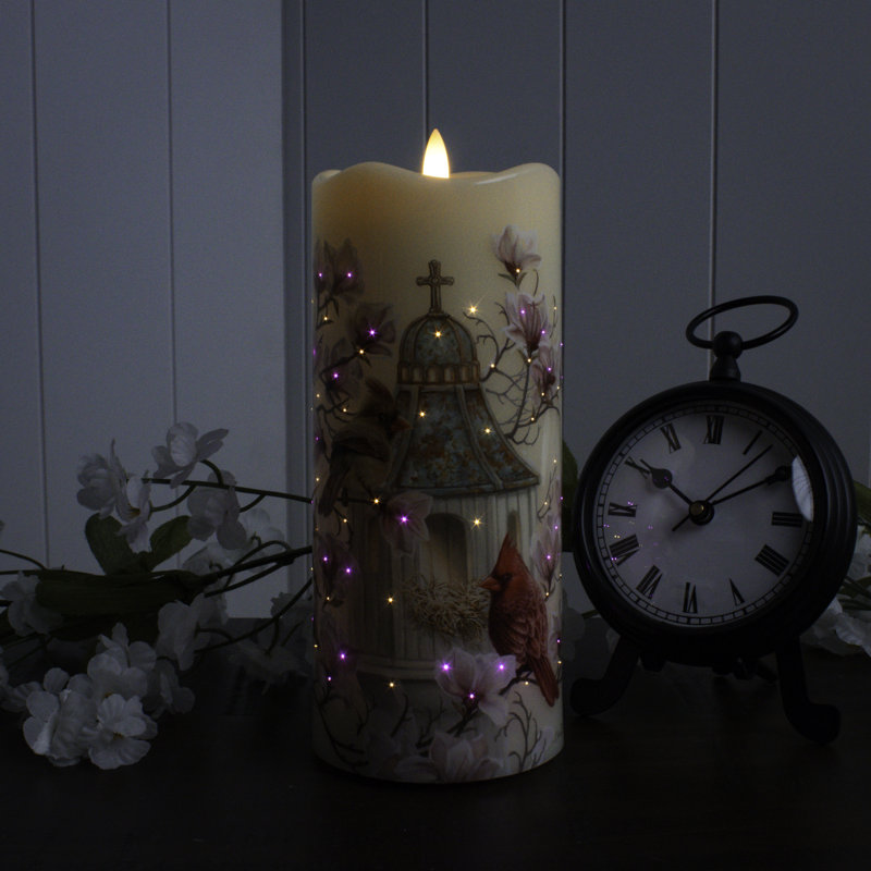Cardinal Chapel Fiber Optic Candle