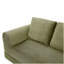 Canapé-lit pliant convertible 2-en-1, canapé-lit en velours côtelé moderne avec 2 * coussins, canapé-lit modulaire sans dossier avec lit escamotable Futon, canapé-lit modulaire pliable pour le salon - vert-57595083