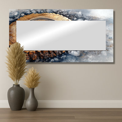 Cristal d'hiver en bois diapositive Harmony - miroir d'arbre mural - imprimé sur métal