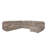 Paille Driftwood 6 Piece Power Reclining Sleeper Sectional with Storage
