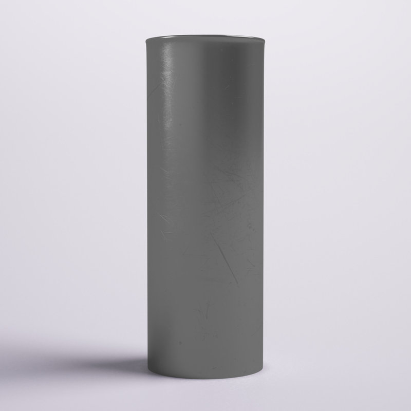 Vase de table en verre doré, 9", Argent argent