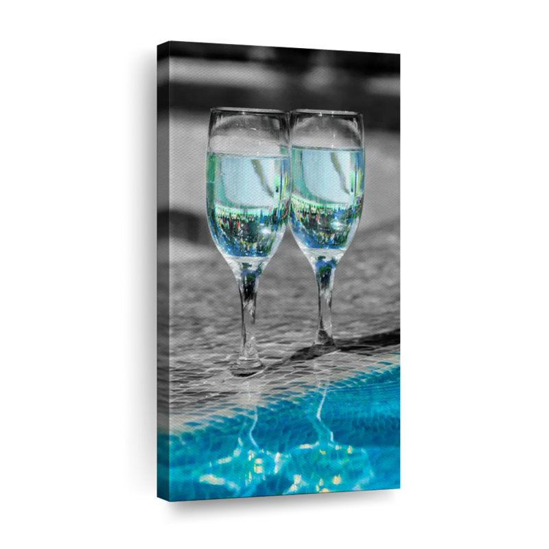 " Pop Pool Wine " by SodaPopArt, 24" H x 12" W x 1.25" D