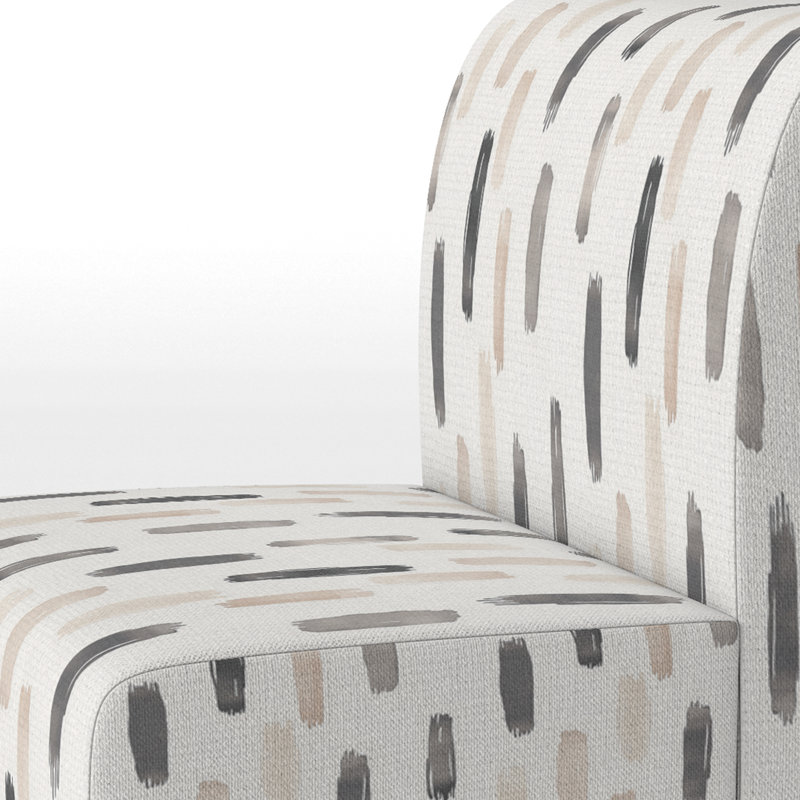 Fauteuil de chambre Modern - Dash Flow - gris / gris, Pantoufle sans accoudoirs